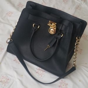 Michael Kors Hamilton Large Leather Satchel